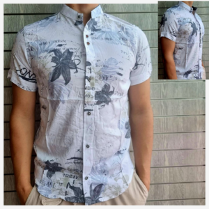 👔 Camisa Estampada Vintage para Hombre – Estilo Urbano con Toque Retro