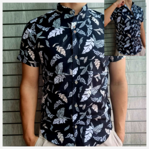 👔 Camisa de Hojas para Hombre – Estilo Natural y Urbano