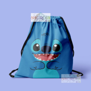 🎒 Mochila Tipo Morral Stitch – Azul Divertido para Todas las Edades